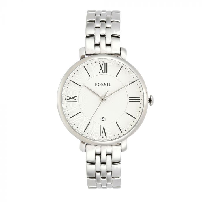 Fossil Jacqueline White Dial Silver Steel Strap Watch for Women - ES3433 Buy Now By Fossil
