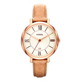 Fossil Jacqueline White Dial Brown Leather Strap Watch for Women - ES3487 Buy Now By Fossil