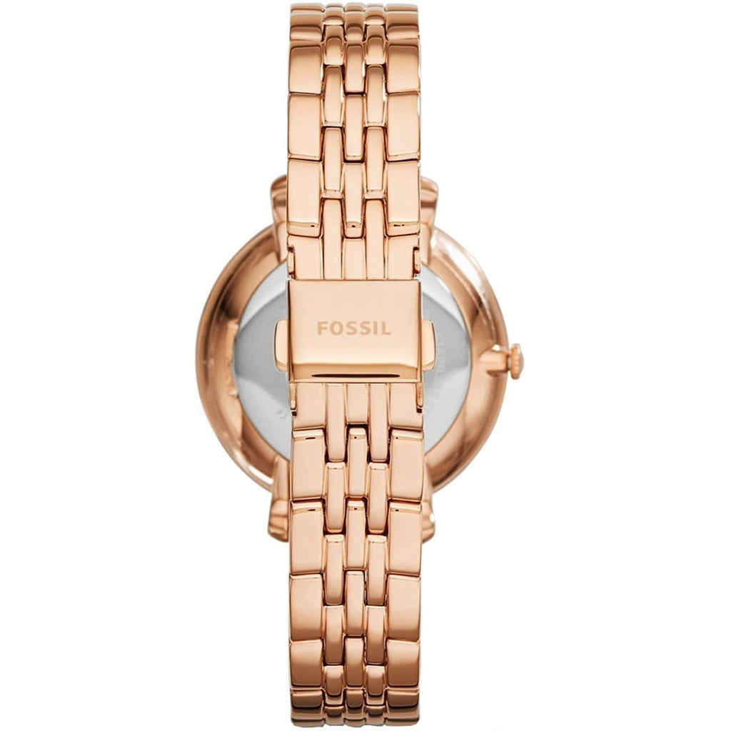 Fossil Jacqueline Rose Gold Dial Rose Gold Steel Strap Watch for Women - ES3632 Buy Now By Fossil