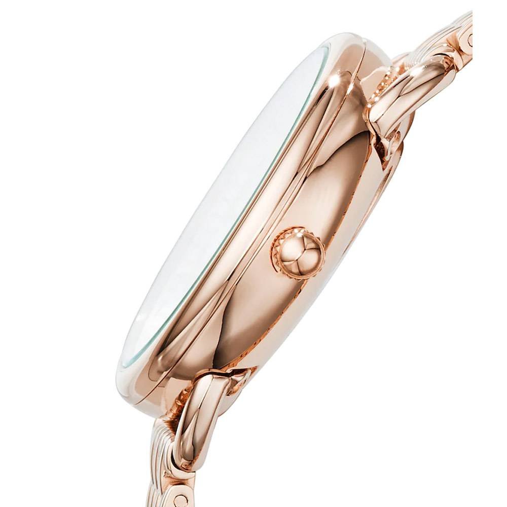 Fossil Tailor Rose Gold Dial Rose Gold Stainless Steel Strap Watch for Women - ES3713 Buy Now By Fossil