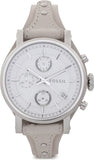 Fossil Boyfriend White Dial Beige Leather Strap Watch for Women - ES3811 Buy Now By Fossil