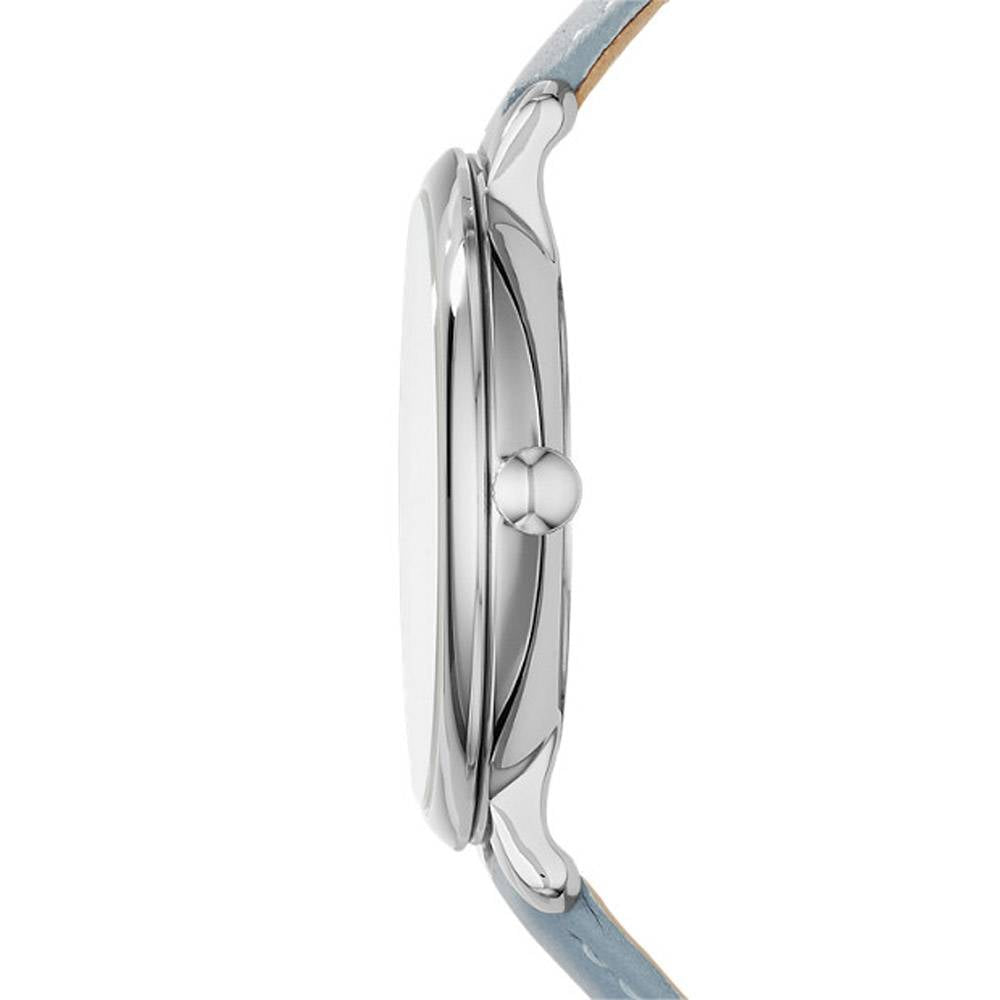 Fossil Jacqueline White Dial Light Blue Leather Strap Watch for Women - ES3821 Buy Now By Fossil