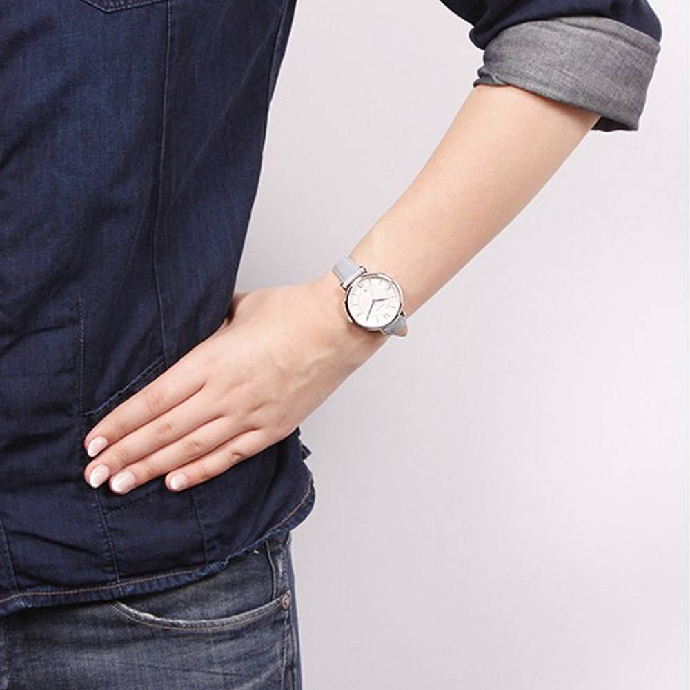 Fossil Jacqueline White Dial Light Blue Leather Strap Watch for Women - ES3821 Buy Now By Fossil
