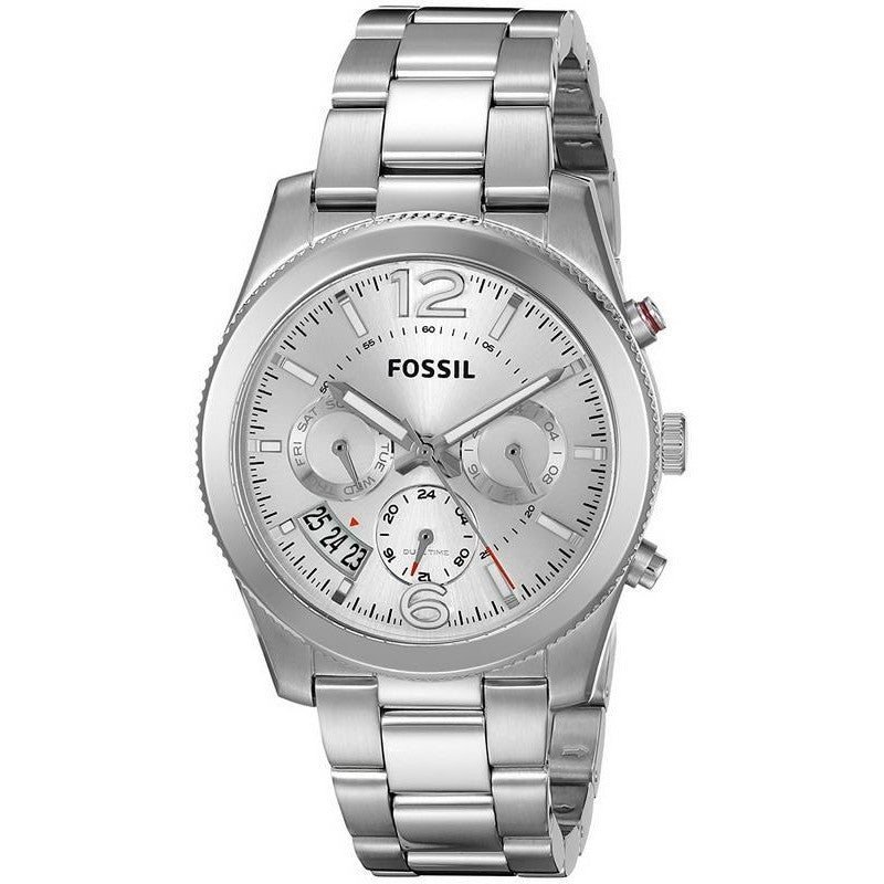 Fossil Boyfriend Multifunction Silver Dial Silver Steel Strap Watch for Women - ES3883 Buy Now By Fossil