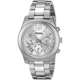 Fossil Boyfriend Multifunction Silver Dial Silver Steel Strap Watch for Women - ES3883 Buy Now By Fossil
