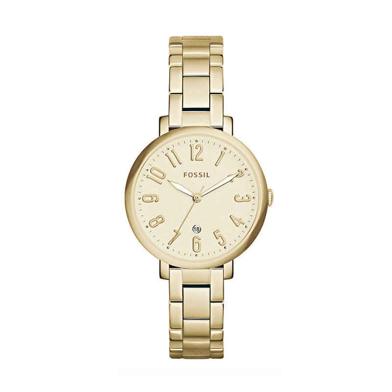 Fossil Jacqueline Gold Dial Gold Steel Strap Watch for Women - ES3971 Buy Now By Fossil