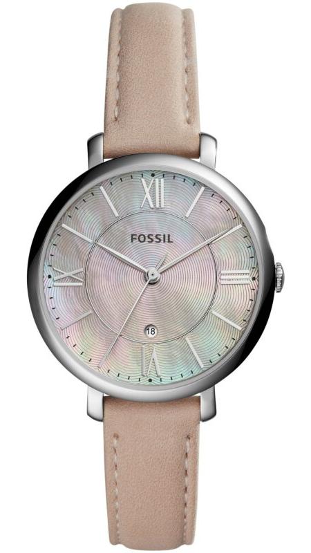 Fossil Jacqueline Blush Mother of Pearl Dial Pink Leather Strap Watch for Women - ES4151 Buy Now By Fossil