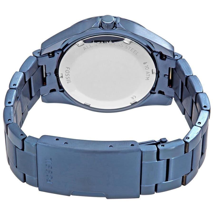 Fossil Riley Quartz Blue Dial Blue Steel Strap Watch for Women - ES4294 Buy Now By Fossil