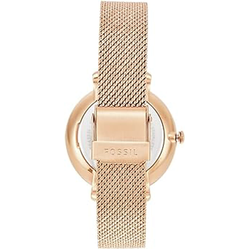 Fossil Jacqueline Mother of Pearl White Dial Gold Mesh Strap Watch for Women - ES4352 Buy Now By Fossil
