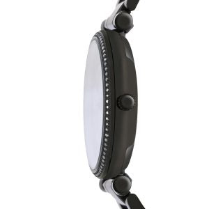 Fossil Carlie Black Dial Black Steel Strap Watch for Women - ES4488 Buy Now By Fossil