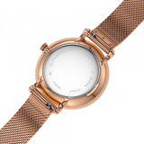 Fossil Jacqueline Three-Hand White Dial Rose Gold Mesh Bracelet Watch for Women - ES4534 Buy Now By Fossil