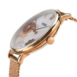 Fossil Jacqueline Three-Hand White Dial Rose Gold Mesh Bracelet Watch for Women - ES4534 Buy Now By Fossil