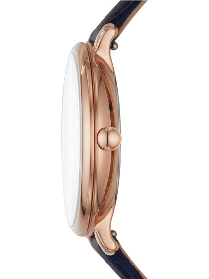 Fossil Jacqueline Blue Dial Blue Leather Strap Watch for Women - ES4673 Buy Now By Fossil