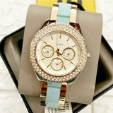 Fossil Stella Multifunction Gold Dial Two Tone Steel Strap Watch for Women - ES4757 Buy Now By Fossil