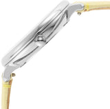 Fossil Jacqueline Three-Hand White Dial Yellow Leather Strap Watch for Women - ES4812 Buy Now By Fossil