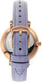 Fossil Jacqueline Purple Dial Purple Leather Strap Watch for Women - ES4814 Buy Now By Fossil