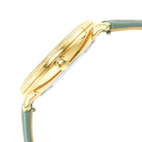 Fossil Jacqueline Analog Moonphase Mother of Pearl White Dial Green Leather Strap Watch for Women - ES5168 Buy Now By Fossil