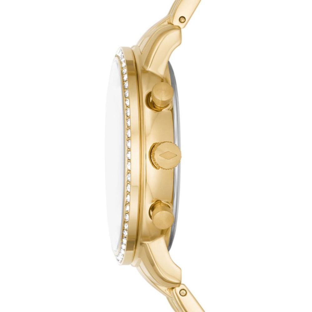 Fossil Neutra Chronograph Gold Dial Gold Steel Strap Watch for Women - ES5219 Buy Now By Fossil