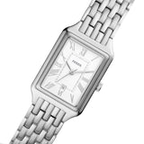 Fossil Raquel Three Hand Date White Dial Silver Steel Strap Watch for Women - ES5221 Buy Now By Fossil