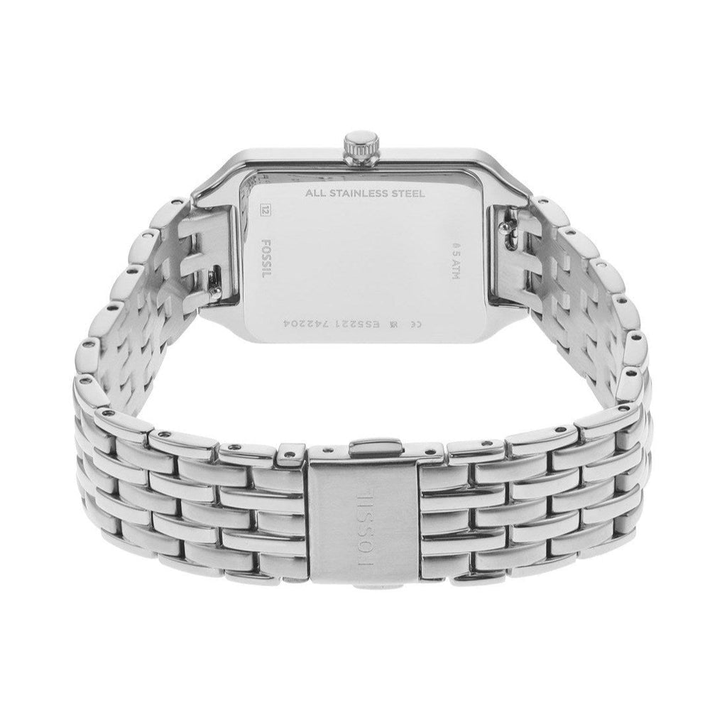 Fossil Raquel Three Hand Date White Dial Silver Steel Strap Watch for Women - ES5221 Buy Now By Fossil