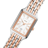 Fossil Raquel Three Hand White Dial Two Tone Steel Strap Watch For Women - ES5222 Buy Now By Fossil