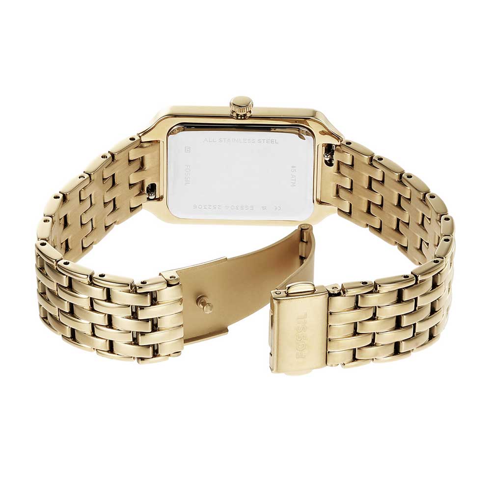 Fossil Raquel Three Hand Mother of Pearl Dial Gold Steel Strap Watch For Women - ES5304 Buy Now By Fossil