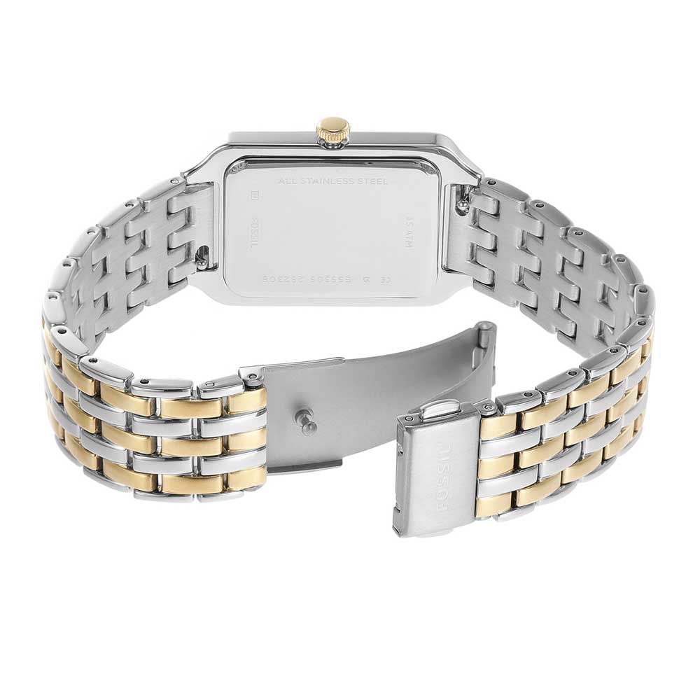 Fossil Raquel Three Hand Mother of Pearl Dial Two Tone Steel Strap Watch For Women - ES5305 Buy Now By Fossil