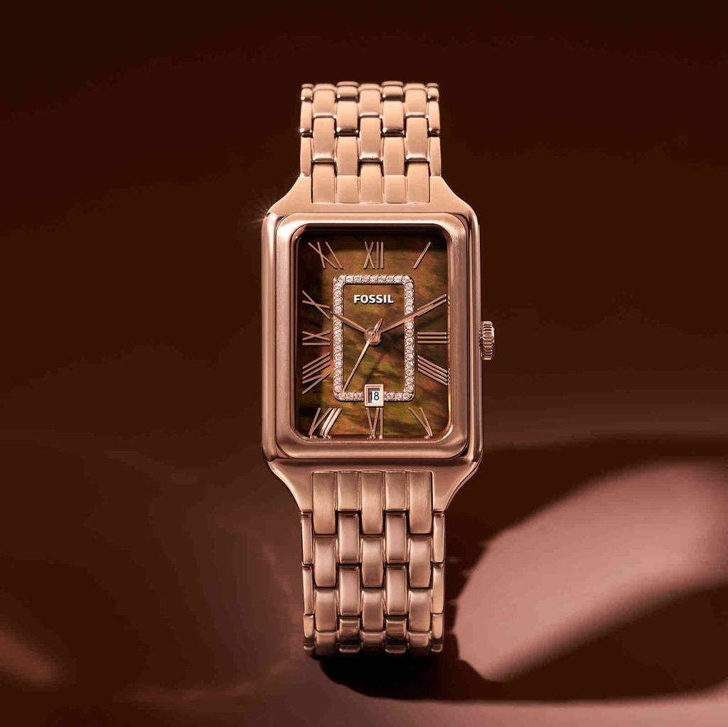 Fossil Raquel Three Hand Date Brown Dial Rose Gold Steel Strap Watch For Women - ES5323 Buy Now By Fossil