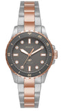Fossil Blue Dive Three Hand Gray Dial Two Tone Steel Strap Watch For Women - ES5348 Buy Now By Fossil