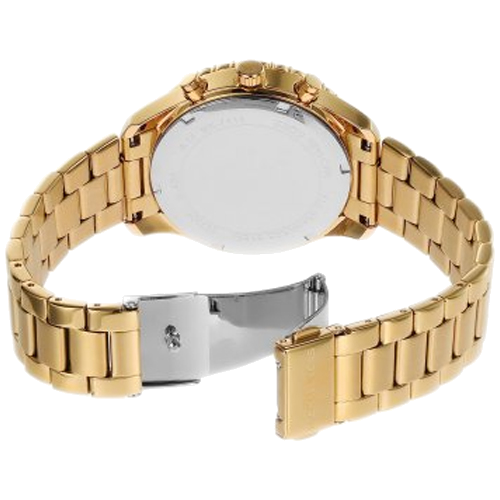 Michael Kors Berkley Chronograph Black Dial Gold Steel Strap Watch For Women - MK7414 Buy Now By Michael Kors