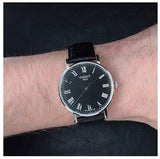 Tissot Everytime Medium Black Dial Black Leather Strap Watch For Men - T109.410.16.053.00 Buy Now By Tissot