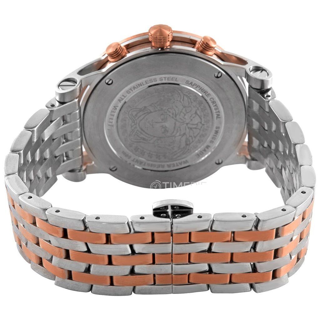 Versace Sport Tech Chronograph While Dial Two Tone Steel Strap Watch for Men - VELT00319 Buy Now By Versace