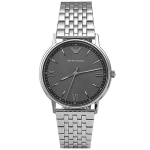 Emporio Armani Kappa Quartz Grey Dial Silver Mesh Bracelet Watch For Men - AR11068 Buy Now By Emporio Armani