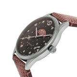 Gucci G-Timeless Moonphase Black Dial Pink Leather Strap Watch For Women - YA1264046 Buy Now By Gucci