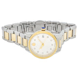 Movado Museum Classic Diamonds Mother of Pearl Dial Two Tone Steel Strap Watch For Women - 0606613 Buy Now By Movado