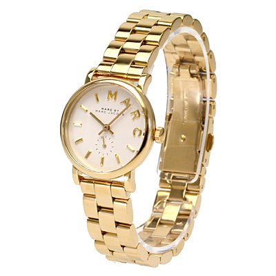 Marc Jacobs Baker White Dial Gold Steel Strap Watch for Women - MBM3247 Buy Now By Marc Jacobs