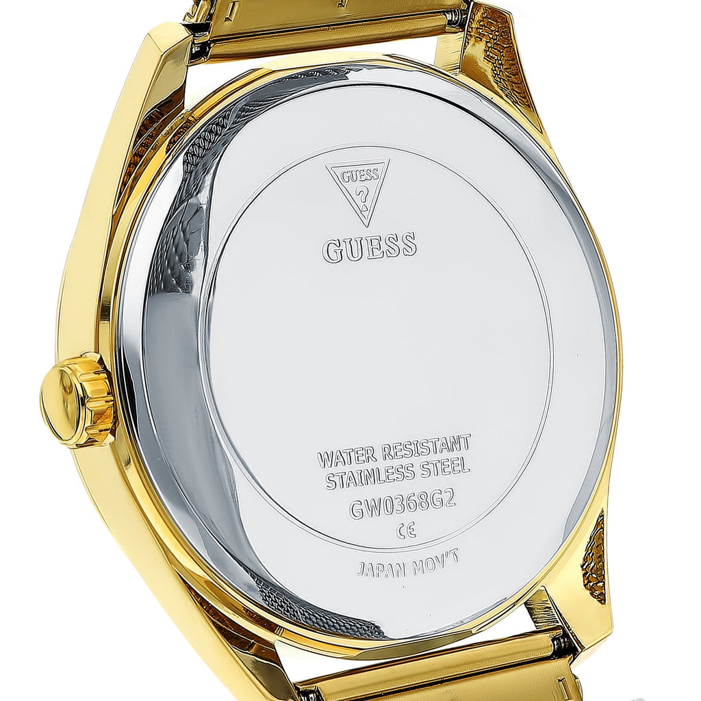 Guess Tailor Multifunction Gold Dial Gold Mesh Bracelet Watch for Men - GW0368G2 Buy Now By Guess