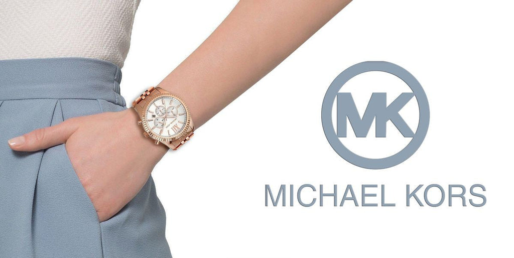 Michael Kors Lexington Chronograph White Dial Rose Gold Steel Strap Watch For Women - MK8313 Buy Now By Michael Kors