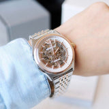 Emporio Armani Meccanico White Dial Two Tone Stainless Steel Watch For Men - AR60002 Buy Now By Emporio Armani