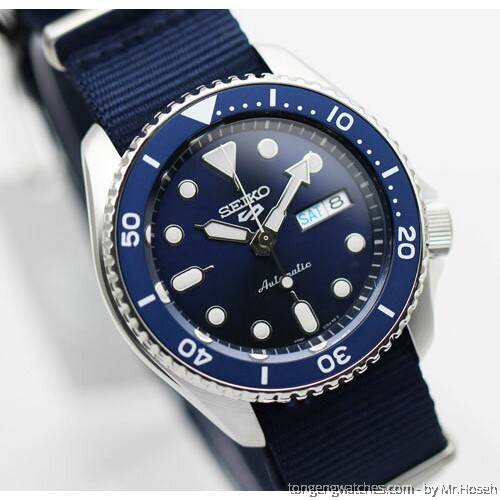 Seiko 5 Sports Automatic SKX Blue Dial Blue NATO Strap Watch For Men - SRPD51K2 Buy Now By Seiko