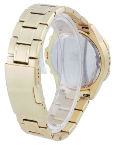 Fossil Garrett Chronograph Gold Dial Gold Steel Strap Watch for Men - FS5772 Buy Now By Fossil