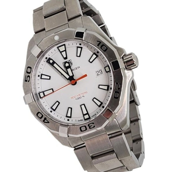 Tag Heuer Aquaracer White Dial Watch for Men - WBD1111.BA0928 Buy Now By Tag Heuer