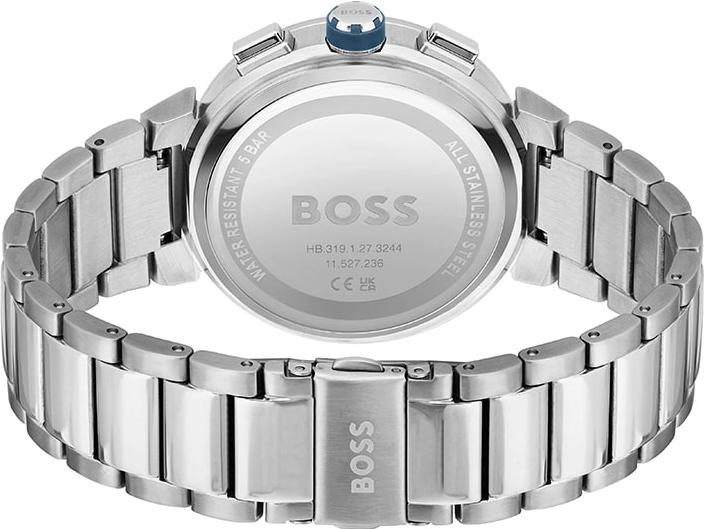 Hugo Boss One Chronograph Blue Dial Silver Steel Strap Watch For Men - 1513999 Buy Now By Hugo Boss
