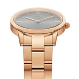 Daniel Wellington Iconic Link Grey Dial Rose Gold Steel Strap Watch For Women - DW00100332 Buy Now By Daniel Wellington