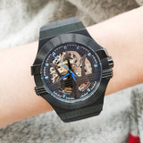 Maserati Potenza Automatic Black Dial Black Leather Strap Watch For Men - R8821108009 Buy Now By Maserati