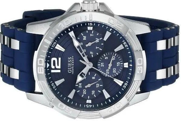 Guess Oasis Multifunction Blue Dial Two Tone Steel Strap Watch for Men- W0366G2 Buy Now By Guess