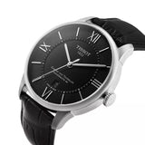 Tissot Chemin Des Tourelles Powermatic 80 Black Dial Black Leather Strap Watch For Men - T099.407.16.058.00 Buy Now By Tissot