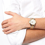 Michael Kors Runway Slim Silver Dial Two Tone Stainless Steel Strap Watch for Women - MK3198 Buy Now By Michael Kors