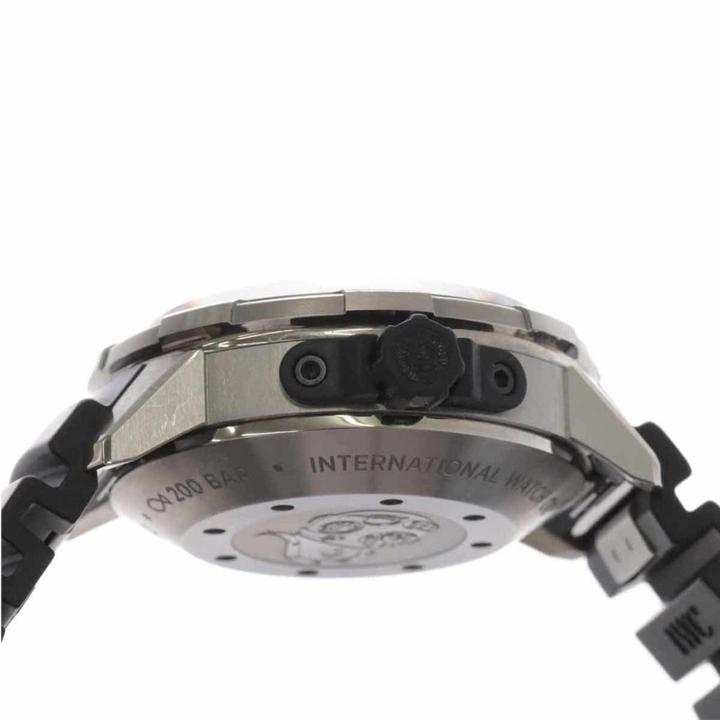 IWC Aquatimer Automatic 2000 Black Dial Black Rubber Strap Watch for Men - IW358002 Buy Now By IWC