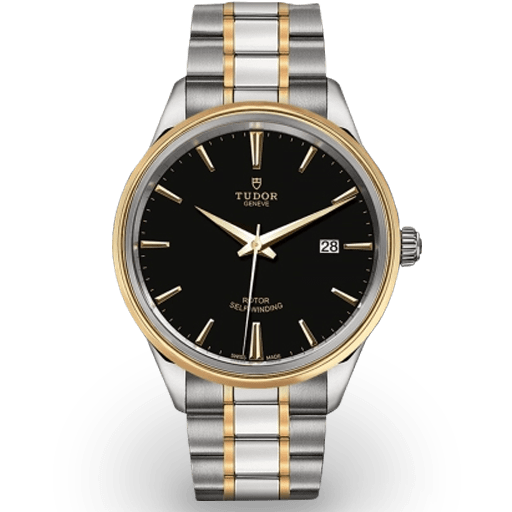 Tudor Style Automatic Black Dial Two Tone Steel Strap Watch for Men - M12713-0005 Buy Now By Tudor